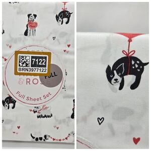 Maeve & Rose FULL Sheet Set Dog Heart PUPPY DOGGY LOVE NEW! Fun